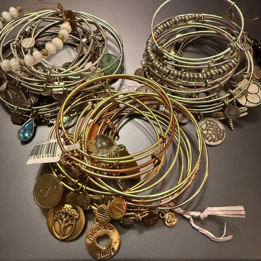 Huge Bundle of Silver & Gold Alex & Ani Bracelets (13.3oz)